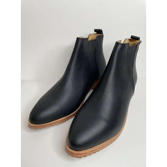 Anthropologie Nisolo Everyday Black Chelsea Boots Leather Size 8 NEW - Picture 3 of 7